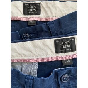 J Crew 770 Straight Stretch Chino Pants Navy Blue Men Sz 29x30 (2 pairs) Preppy